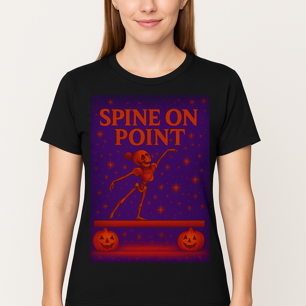 Adult – Spine On Point Balance Beam Tee