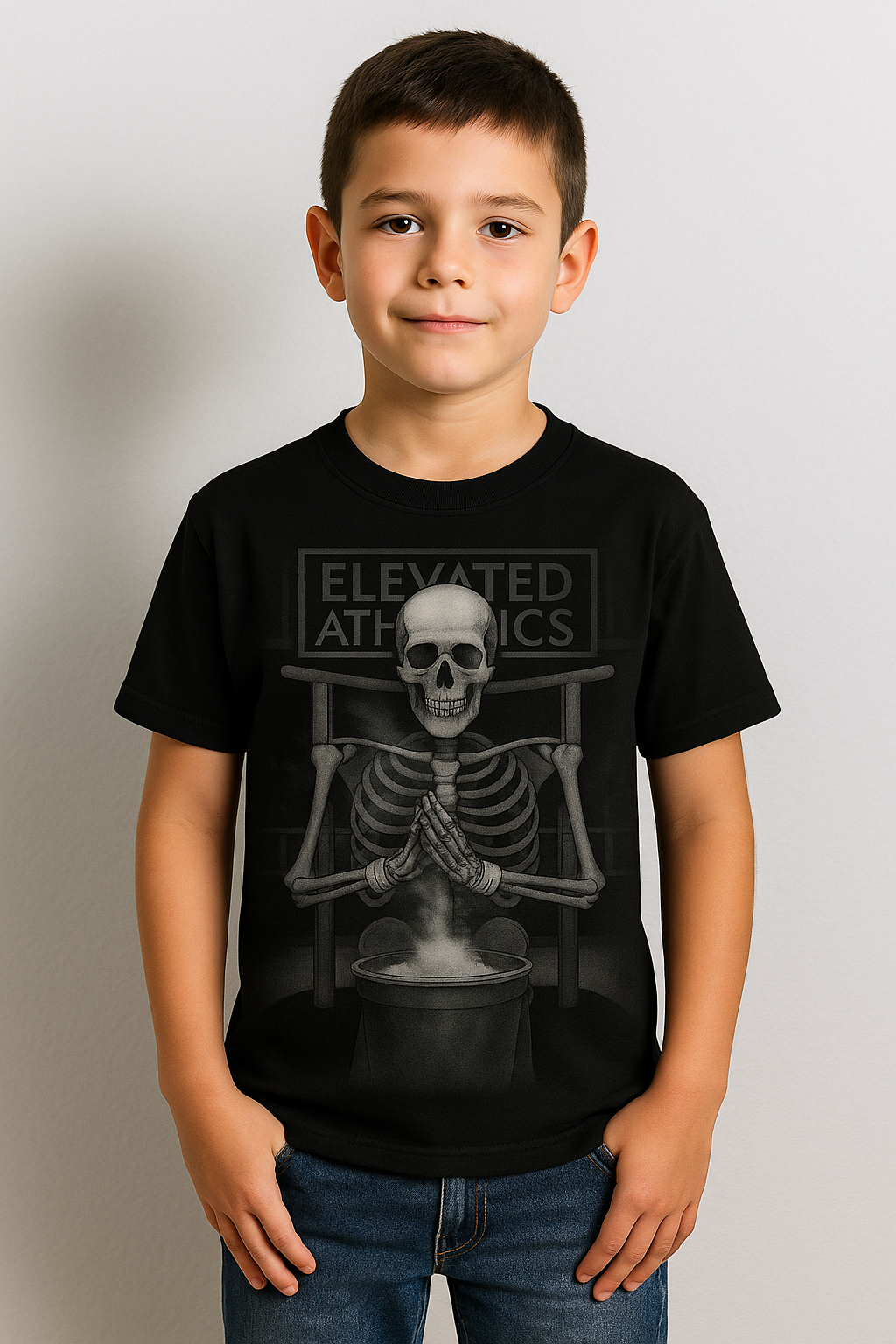 Youth – Chalked Up Skeleton Parallel Bars Tee