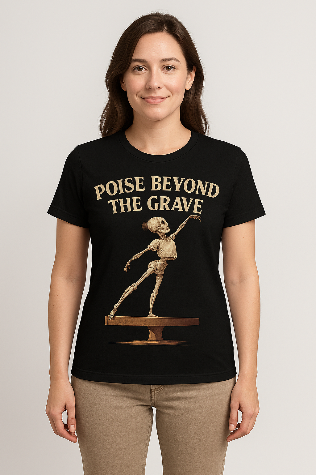 Adult – Poise Beyond the Grave Balance Beam Tee