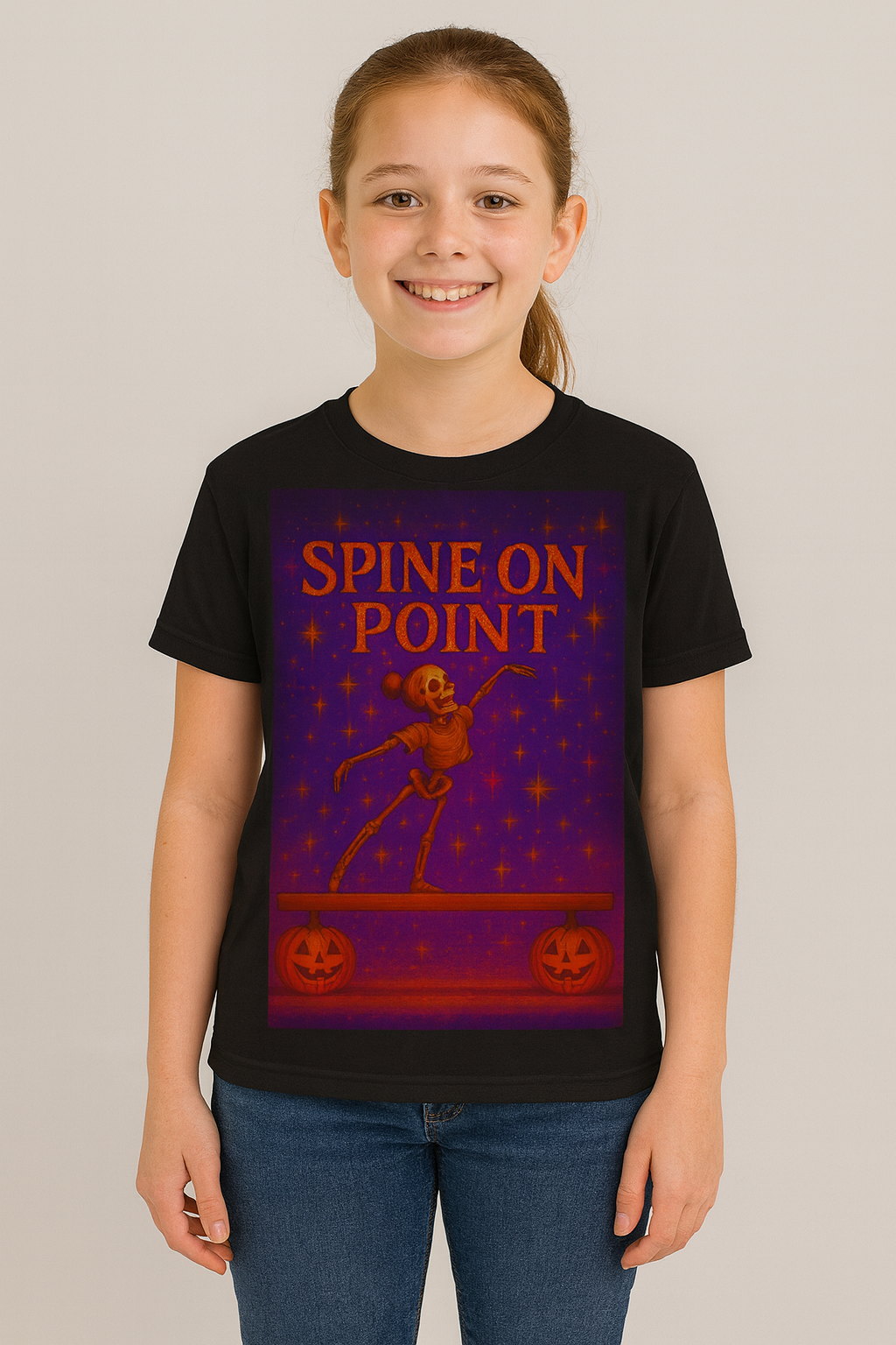 Youth – Spine On Point Balance Beam Tee